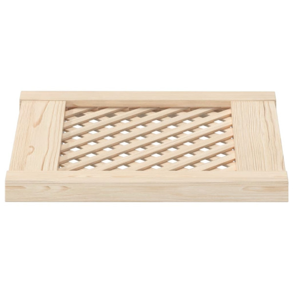 Puertas de armario entramado 2 uds madera pino 39.5x39.5cm M 4
