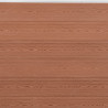 Conjunto de painéis de vedação 180x186 cm WPC castanho 4