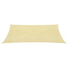 Para-sol estilo vela 160 g/m² 5x6 m PEAD bege 2
