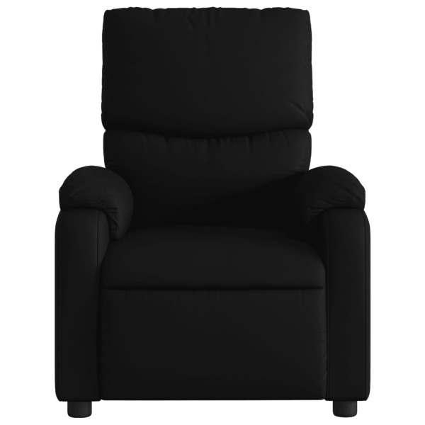 Sillón reclinable de cuero sintético negro M 3