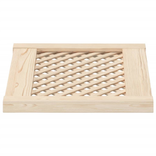Puertas de armario entramado 2 uds madera pino 49.5x39.5 cm M 4
