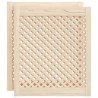 Portas de armário design treliça 2 pcs 59.5x69 cm pinho maciço 2