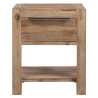 Mesitas de noche con cajones madera acacia maciza 40x30x48 cm 3