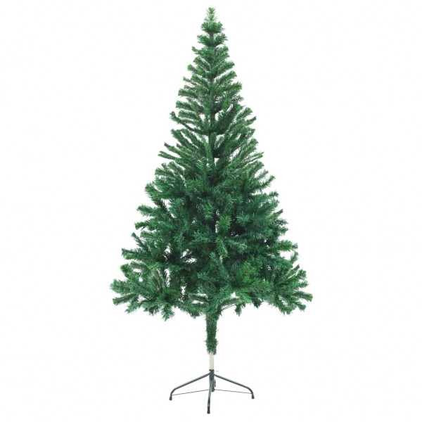 Árbol de Navidad artificial con luces y bolas 380 ramas 150 cm M 3