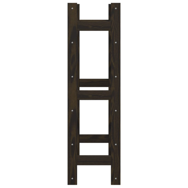 Garrafeira para 30 garrafas madeira de pinho maciça preto M 4