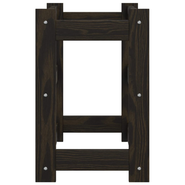 Botellero para 12 botellas madera maciza de pino negro M 4