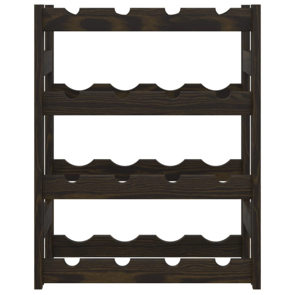 Botellero para 16 botellas madera maciza de pino negro M 3