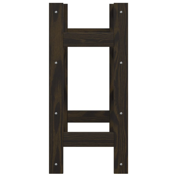 Garrafeira para 16 garrafas madeira de pinho maciça preto M 4