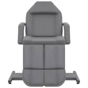 Cadeira de esteticista couro artificial 180x62x78 cm cinzento H