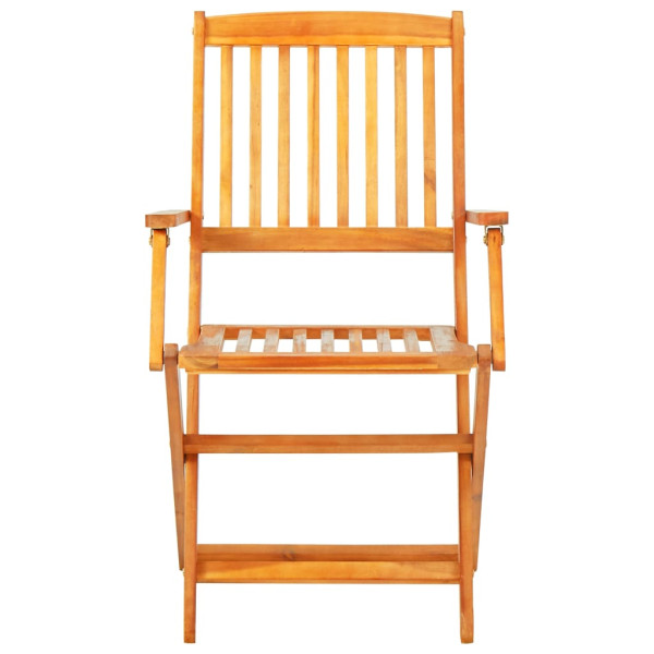 Conjunto de jantar para jardim 9 pcs madeira de acácia maciça M 4