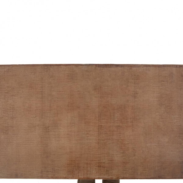 Mesa de centro de madera maciza de abeto marrón 91x51x38 cm M 4