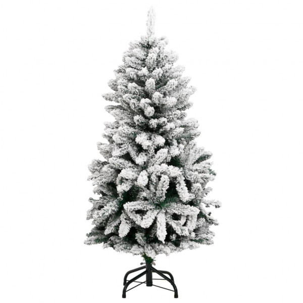 Árvore de Natal artificial com pendências 150 LED e bolas 120 cm M 5