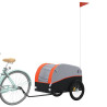 Remolque de carga para bicicleta hierro negro y naranja 45 kg 3
