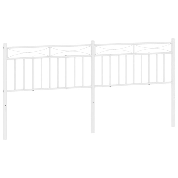 Cabeceira de cama 193 cm metal branco M 2