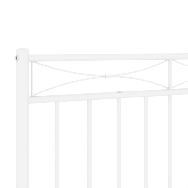 Cabeceira de cama 193 cm metal branco M 5