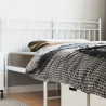 Cabeceira de cama 160 cm metal branco 1