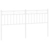 Cabeceira de cama 160 cm metal branco 2