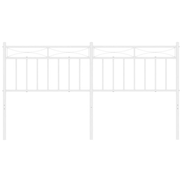 Cabecero de metal blanco 160 cm M 3