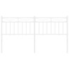 Cabeceira de cama 160 cm metal branco 3