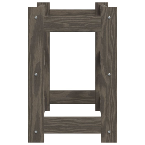 Botellero para 12 botellas madera maciza de pino gris M 4