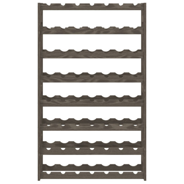 Garrafeira para 56 garrafas madeira de pinho maciça cinzento M 3