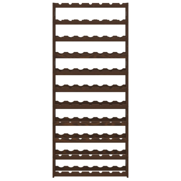 Garrafeira para 77 garrafas madeira de pinho maciça castanho M 3