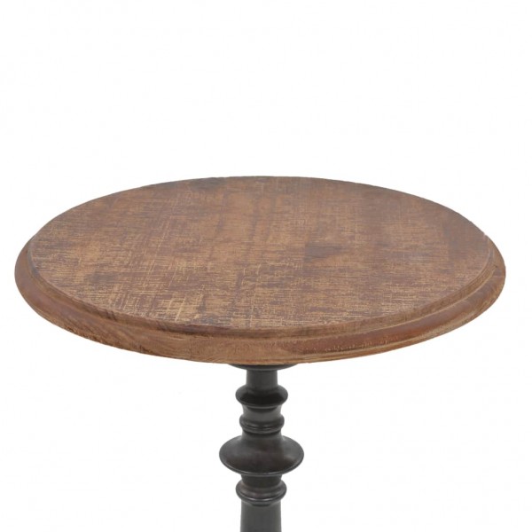 Mesa auxiliar de madera de abeto maciza marrón 40x64 cm M 2