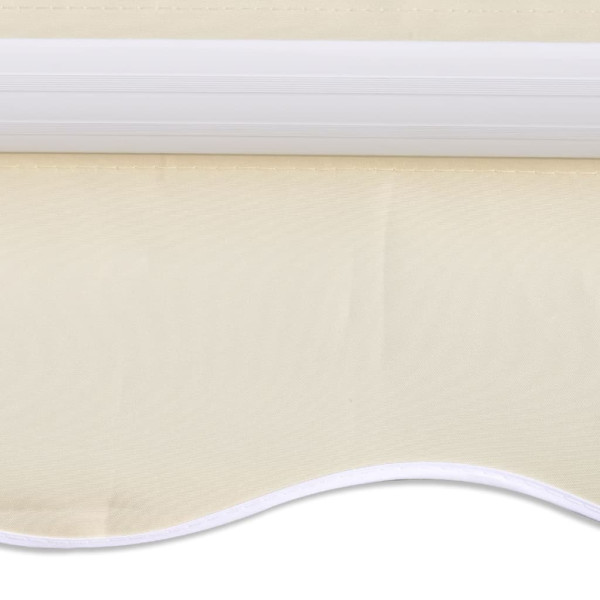 Toldo dobrável motorizado 400 cm creme M 2