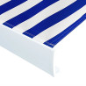 Toldo motorizado com caixa 400x300 cm azul e branco 4