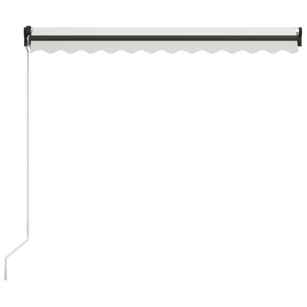 Toldo retrátil manual com LED 300x250 cm cor creme M 4