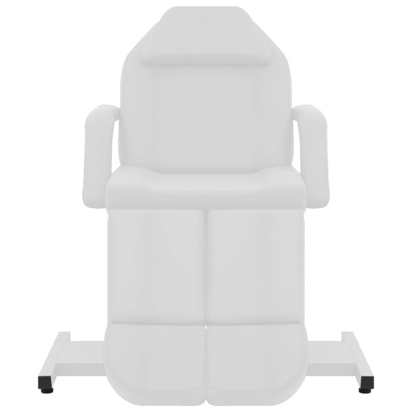 Sillón de salón de belleza cuero sintético blanco 180x62x78 cm M 2