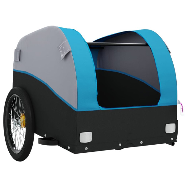 Remolque de carga para bicicleta hierro negro y azul 45 kg M 5