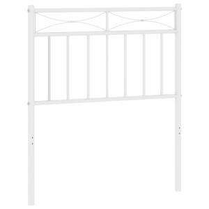 Cabecero de metal blanco 75 cm H