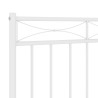 Cabeceira de cama 75 cm metal branco 5