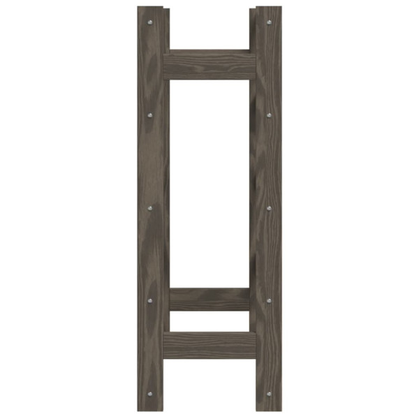 Garrafeira para 20 garrafas madeira de pinho maciça cinzento M 4