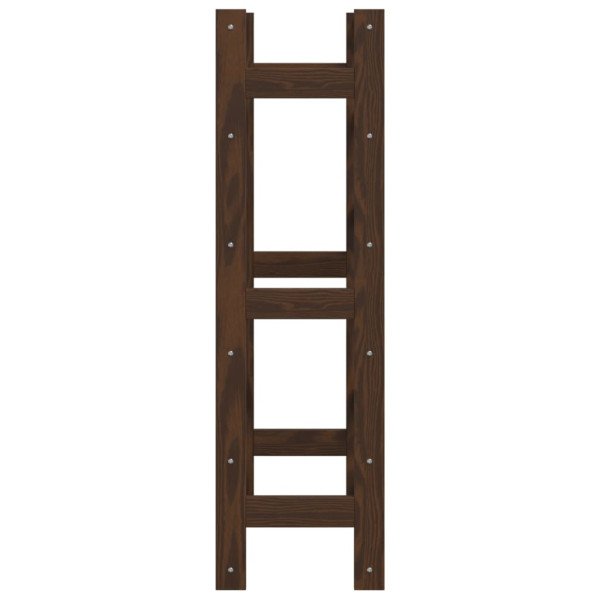 Botellero para 30 botellas madera maciza de pino marrón M 4