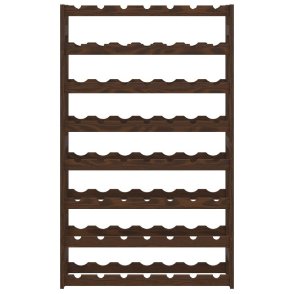 Botellero para 56 botellas madera maciza de pino marrón M 3