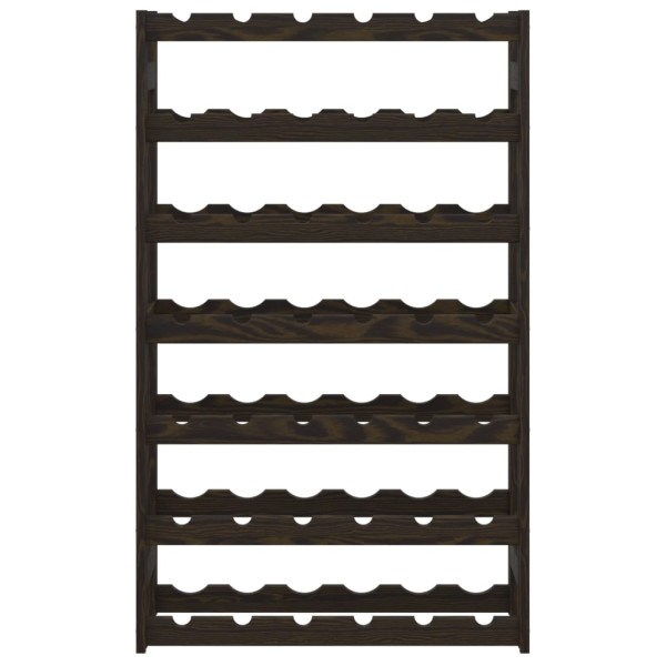 Garrafeira para 42 garrafas madeira de pinho maciça preto M 3