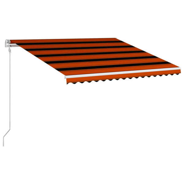 Toldo retrátil automático 400x300 cm laranja e castanho M 3
