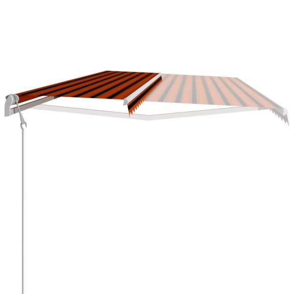 Toldo automático retrátil laranja e marrom 600x300 cm M 5