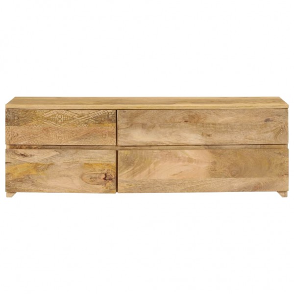 Mueble para TV madera maciza de mango 110x30x40 cm M 3