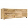Mueble para TV madera maciza de mango 110x30x40 cm 4