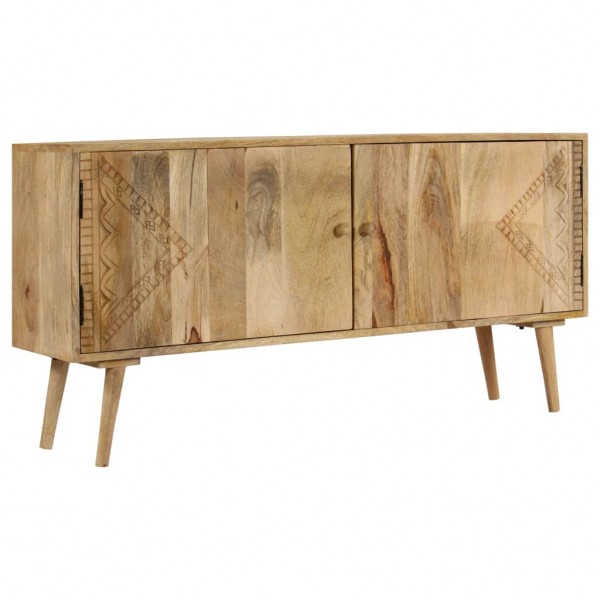 Aparador de madera maciza de mango 110x30x60 cm D