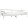 Sofá-cama com colchão 90x200 cm pinho maciço branco 3