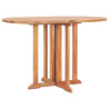 Set comedor de jardín plegable 5 piezas madera maciza de teca 2