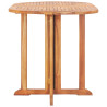 Set comedor de jardín plegable 5 piezas madera maciza de teca 4