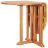 Set comedor de jardín plegable 5 piezas madera maciza de teca 5