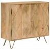Aparador de madera maciza de mango 80x30x75 cm 5