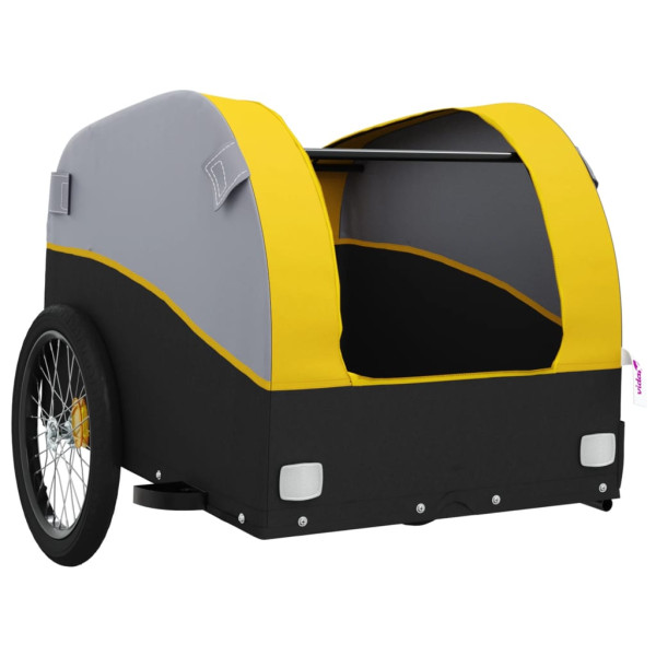 Remolque de carga para bicicleta hierro negro y amarillo 45 kg M 5
