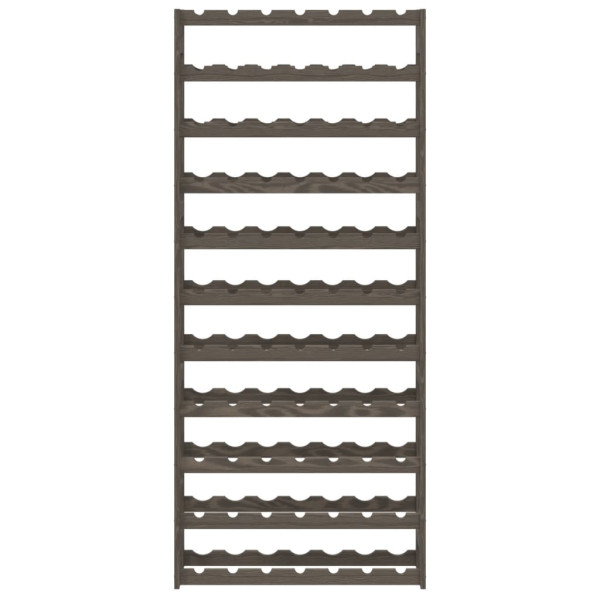 Garrafeira para 77 garrafas madeira de pinho maciça cinzento M 3